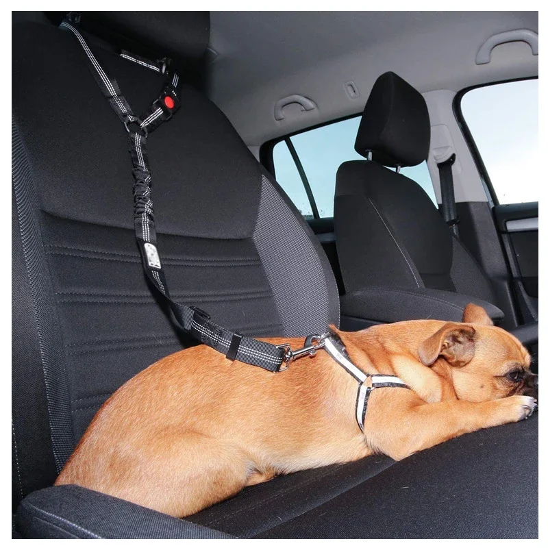Walking dog leash Two-in-one Dog Harness Leash Pet Car Seat Belt with Clip Backseat Safety Belt Kitten Collar Pet Accessories