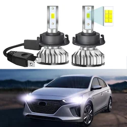 2PCS Led Headlight Bulbs For Hyundai Ioniq 2016 2017 2018 2019 2020 2021 High Low Beam Canbus