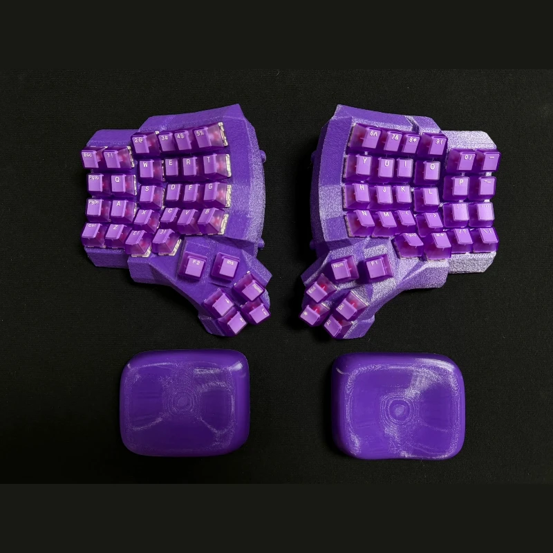 Dactyl Manuform Wired Curved Split Keyboard Customized 3D Printed Shell Hot Swappable Split Ergonomic Mechanical Keyboard VIAL