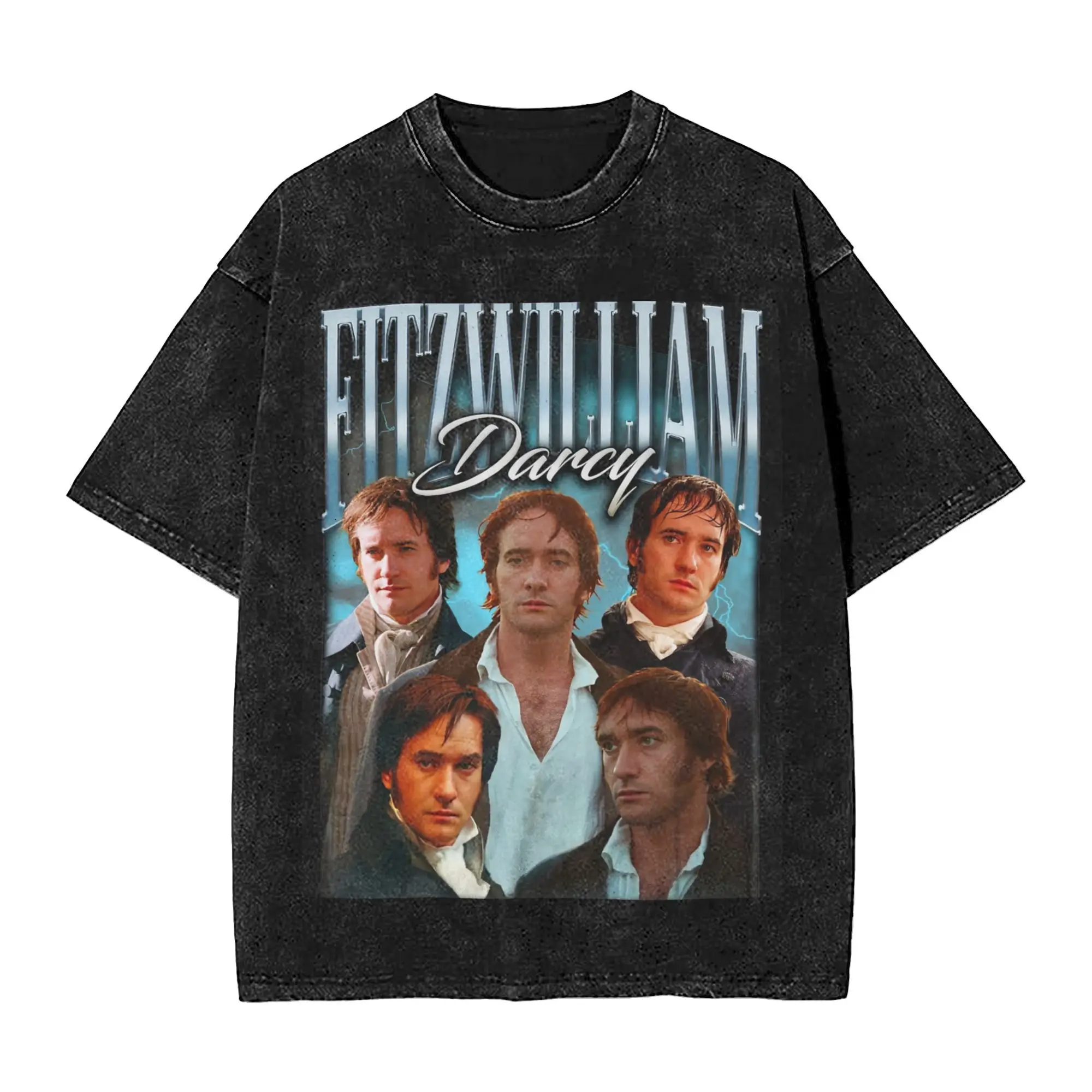 

90s Fitzwilliam Darcy Pride And Prejudice T Shirt Hip Hop Washed 100% Cotton Harajuku T-Shirts Retro Men Women Streetwear Tees