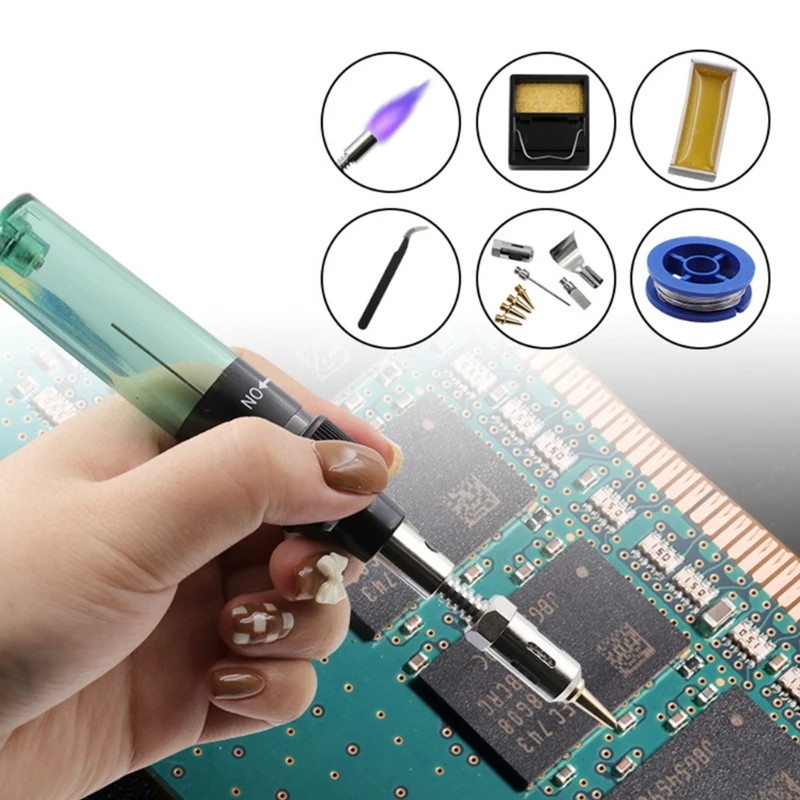 Fast Heat-up Gas Soldering Iron for High Productivity Lightweight and Convenient PXPD