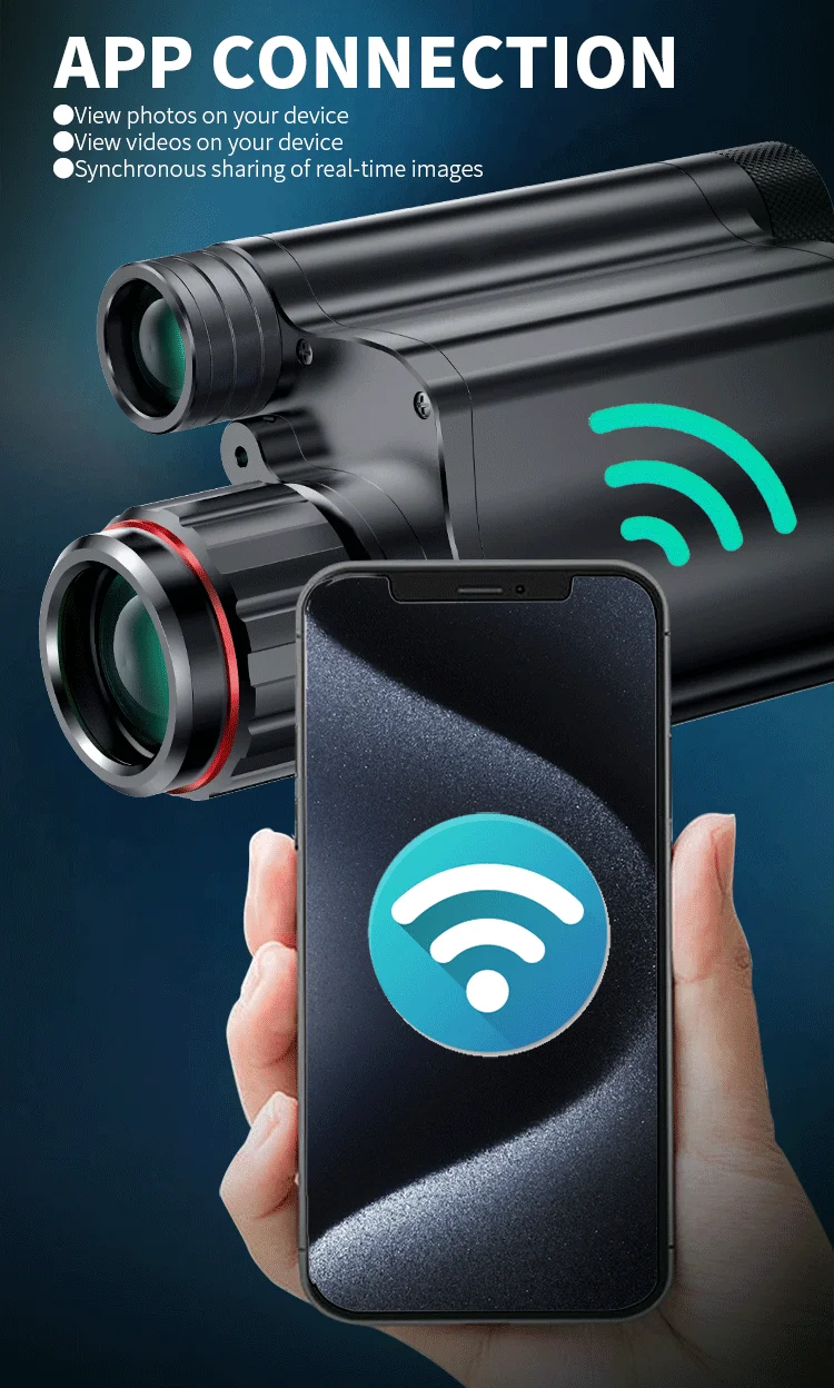 NV077 NVH PLUSVISION 850/940nm WIFI PIP ريد دوت الأشعة تحت الحمراء للرؤية الليلية نطاقات البصريات كاميرا البصر للرؤية الليلية