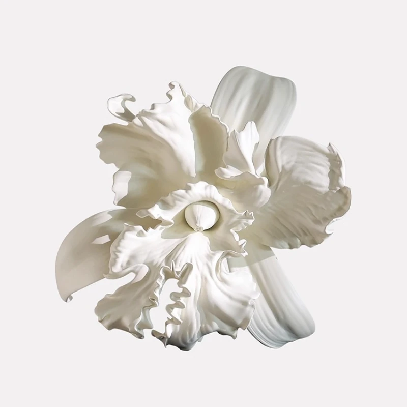 

3D three-dimensional flower sculpture ornament hotel clothing store high-end French entrance artwork