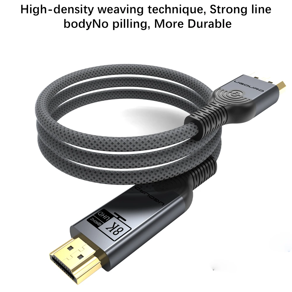 8K60HZ DP to HDMI compatible Cable 8K60Hz DisplayPort to HDMI 2.1 4K Adapter Video Audio Cable converter for PC Projector Laptop