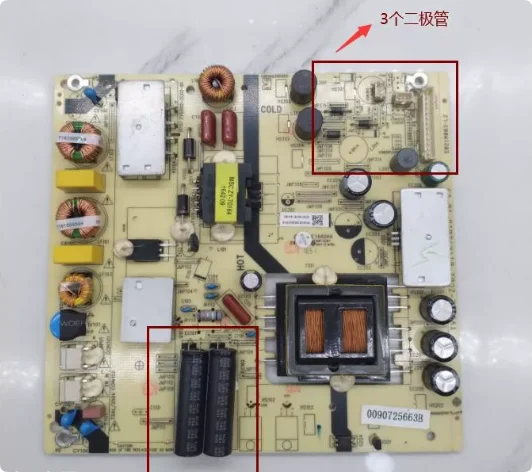 Original power board TV5502-ZC02-01 dual capacitor 3-level transistor
