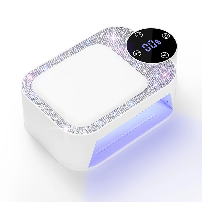 Lampada per unghie ricaricabile con cuscino per le mani Lampada da forno a LED ad asciugatura rapida Lampada UV Illuminazione per asciuga unghie UV