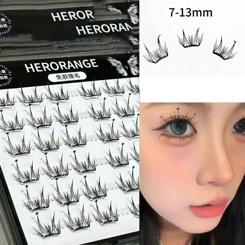 Kein Kleber erforderlich, falsche Wimpern, 6/10 Reihen, selbstklebende gefälschte Wimpernverlängerungen, wiederverwendbar, individuelle Wimpern, Make-up-Tools