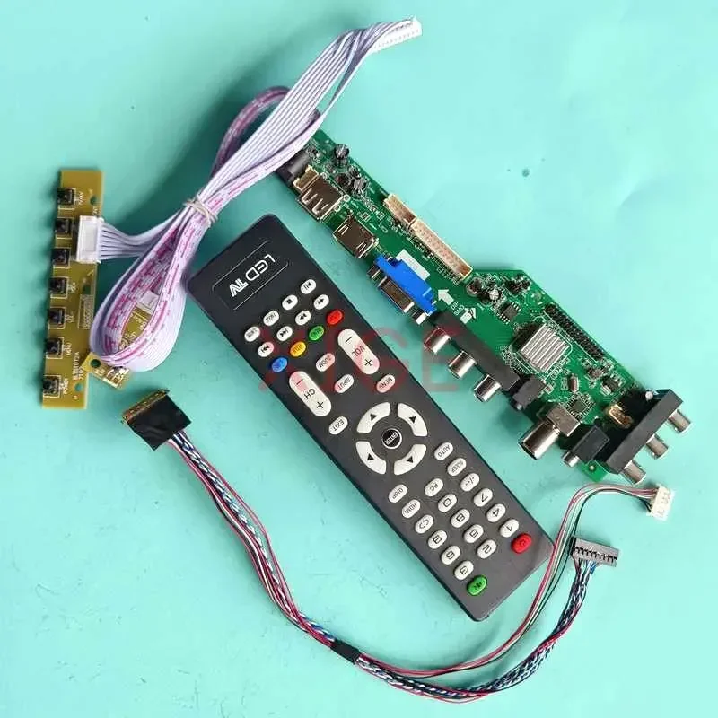 

Плата контроллера драйвера для N140FGE-L32/L31 N140FGE-LA2 Kit DIY DVB-C/T 1600x900 AV/USB/DHMI/VGA, матрица для ноутбука 14 дюймов, 40-контактный LVDS