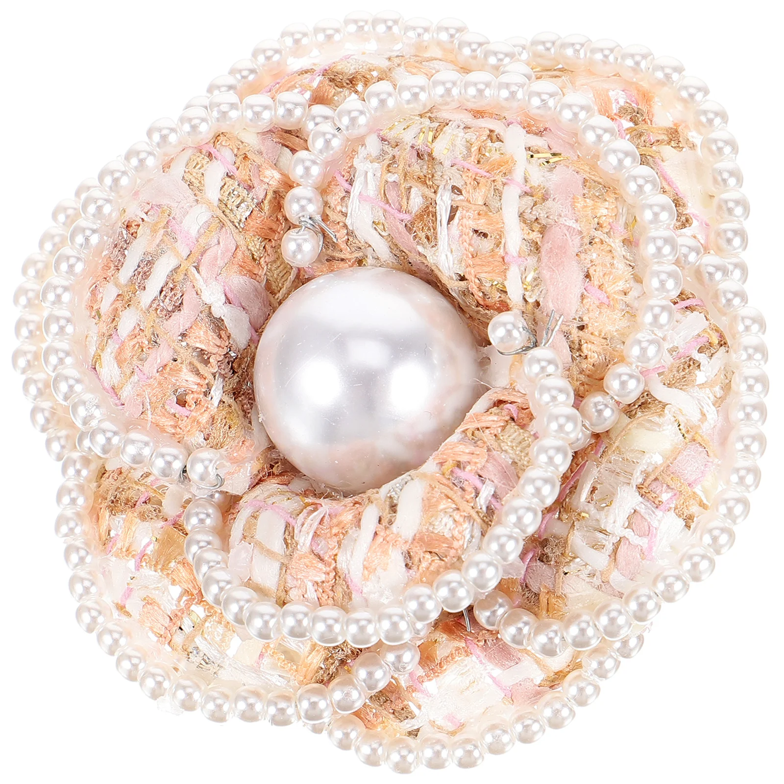 

Pearl Corsage Flower Lapel Pin Brooch for Clothes Coat Hat Accessories Vintage French Pearl Edge Elegant Suit