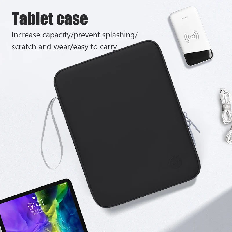 10.9 Inch Portable Tablet Sleeve iPad Protective Case Skin-feel PU Material Pouch Bags Accessory kit for Samsung Xiaomi Redmi