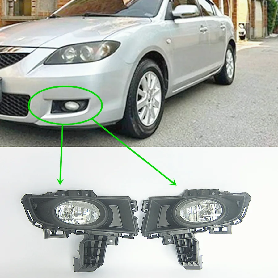 Car accessories 51-690 body parts fog lamp assembly for Mazda 3 2006 2008 model