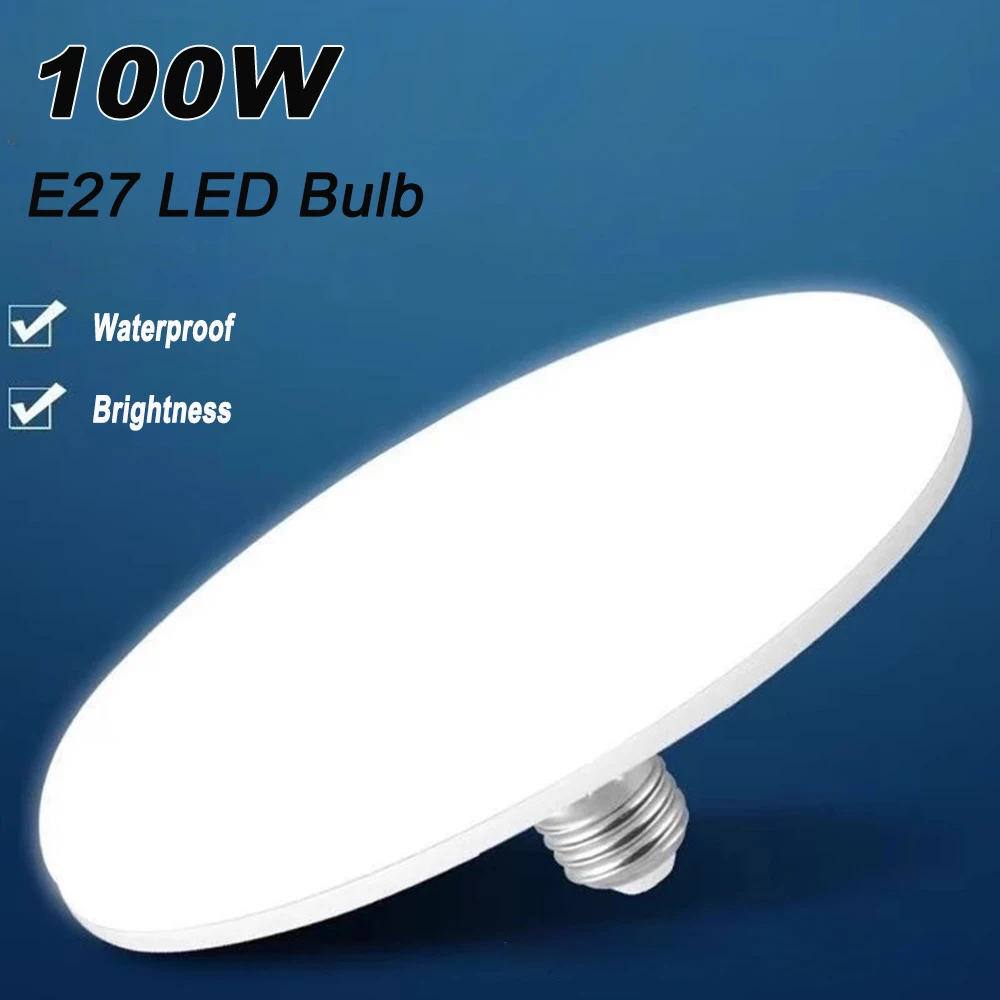LED لمبة 220 فولت E27 قاعدة المنزلية توفير الطاقة مصباح 20 واط 30 واط 40 واط 60 واط 100 واط إضاءة داخلية الطائر الصحن ضوء أمبولة E27