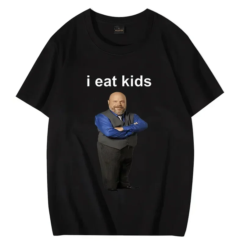 Bertram Eats I Eat Kids Graphics T Shirt Men Women Short Sleeve Casual Streetwear 2024 Summer Funny Unisex Tee S