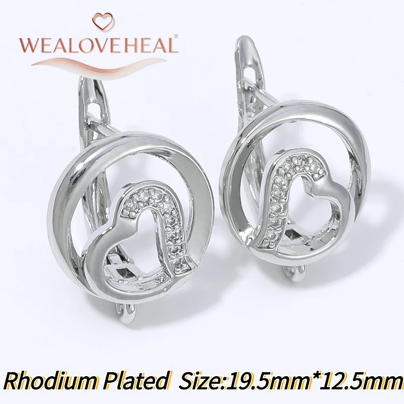 schmuckherstellung zubehör, Exquisite 18K vergoldete Messing-Blatt-Ohrringhaken, Pavé-Zirkon-Blumen-Französischer Ohrdraht mit Öse für DIY-Ohrhänger – Detail 23