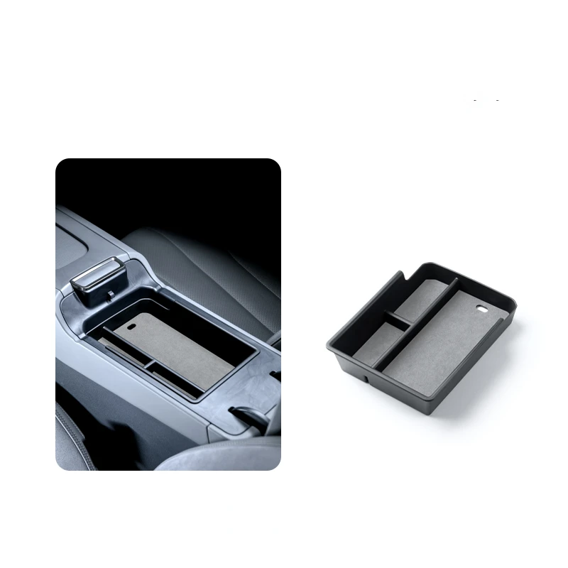 

Suitable for LYNK& CO 07EMP 2024 Suede + TPE Armrest Box Storage Boxl Integrated Molding Highly Compatible