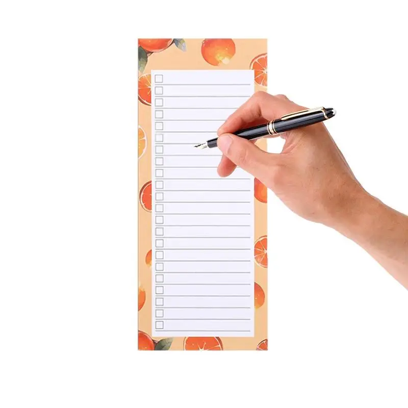 Magnetic Grocery List Pad Refrigerator Magnetic Grocery List Notepads Multi-Purpose Thick Paper Memo Notepad For Filing Cabinet