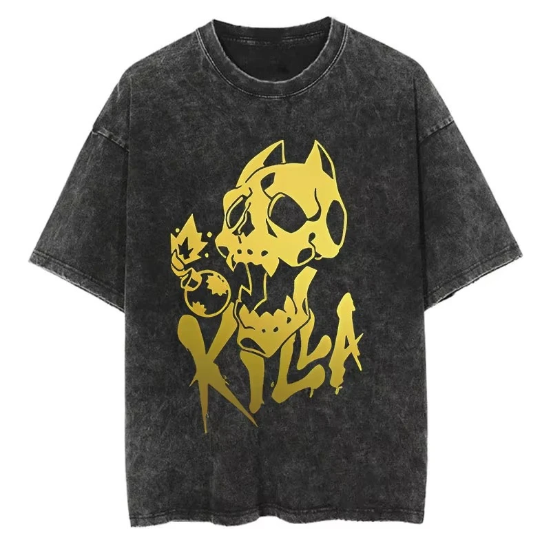 

Футболка с принтом «Невероятные приключения ДжоДжо», летняя мужская хлопковая футболка с графическим рисунком, свободная уличная повседневная одежда, коллекция 2026 года