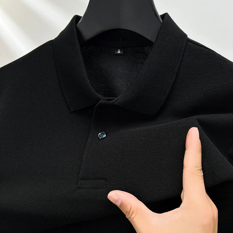 High-end Summer Men's Short-sleeved POLO Shirt Designer Korean Breathable High-quality Polo Lapel Business Casual Print for Men