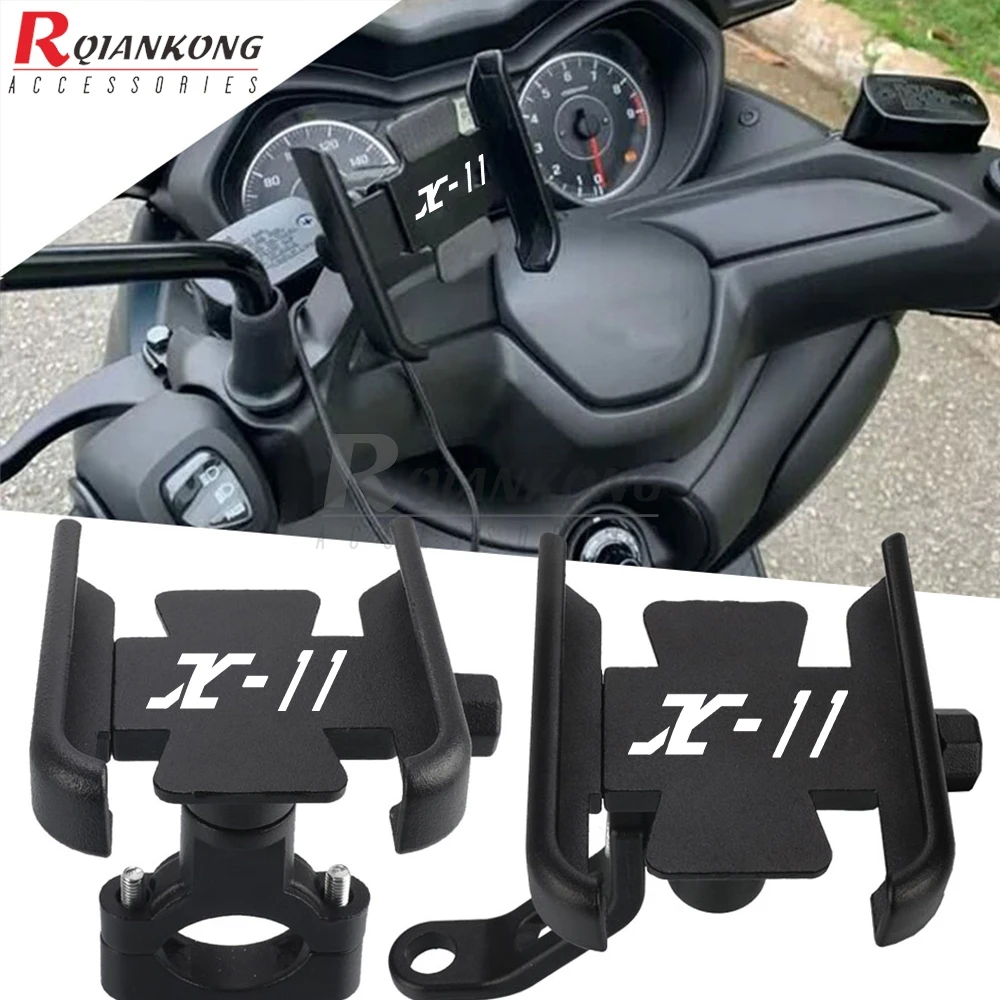 

For Honda X-11 X11 X 11 1997 1998 1999 2000 2001 2002 2003 2004 Universal Rearview Mirror Handlebar Phone Holder Cellphone Stand