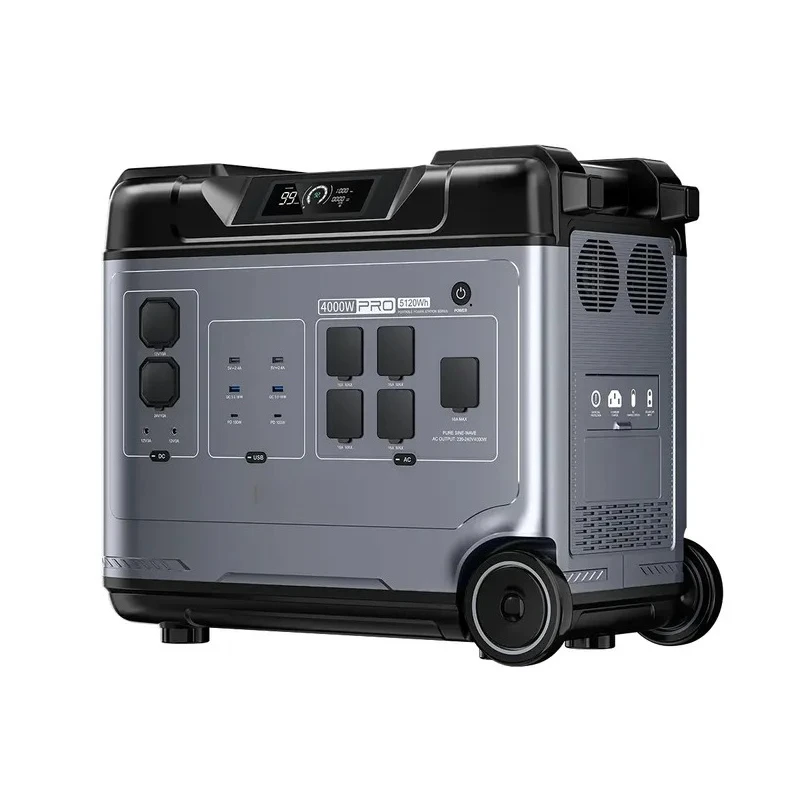 5120Wh Energy Storage Power Supply 3600W Inverter Battery Portable Power Station for RV Outdoor Camping Off‑Grid Emergency Power