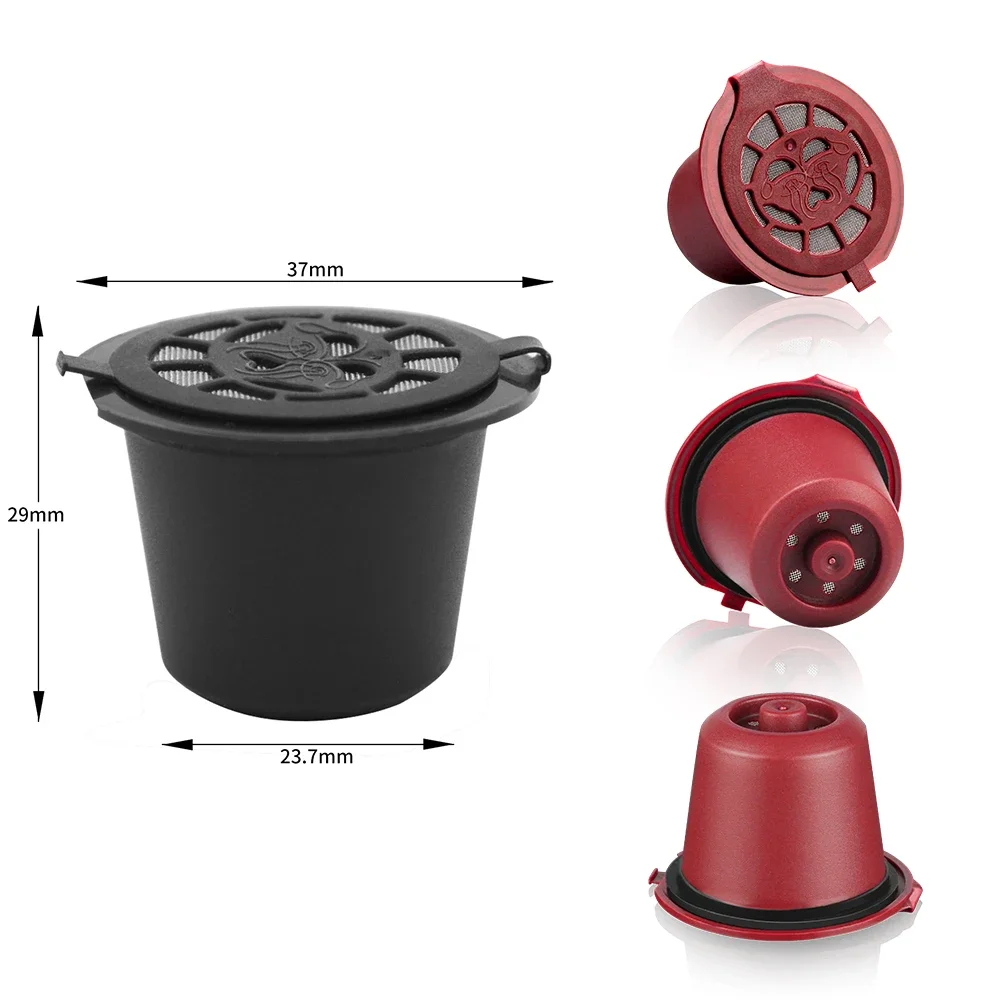 

Reusable Coffee Capsule for Machine with Stainless Filter Mesh icafilas Refill Espresso Pod Kitchen Tamper Accessories
