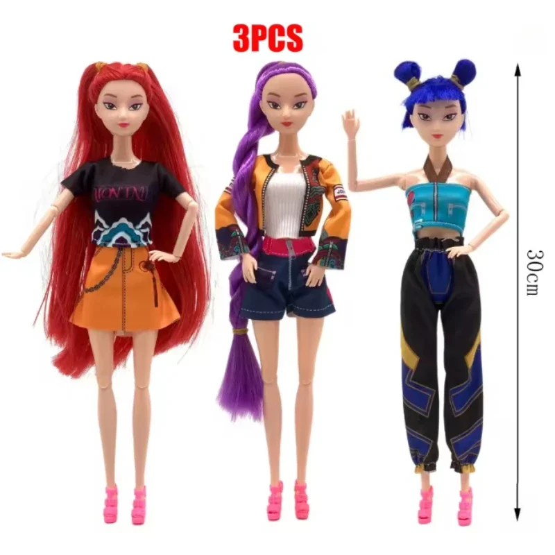 2025 Hot Kpop Demon Hunters Action Figure Ornamento Derpys Tiger Rumi Mira Zoey Sussy Ornamento per i fan Regali di compleanno ﻿ per ragazze