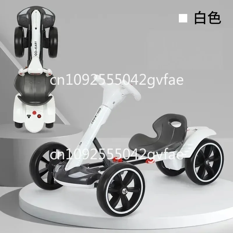 New outdoor lightweight installation-free foldable children's electric kart