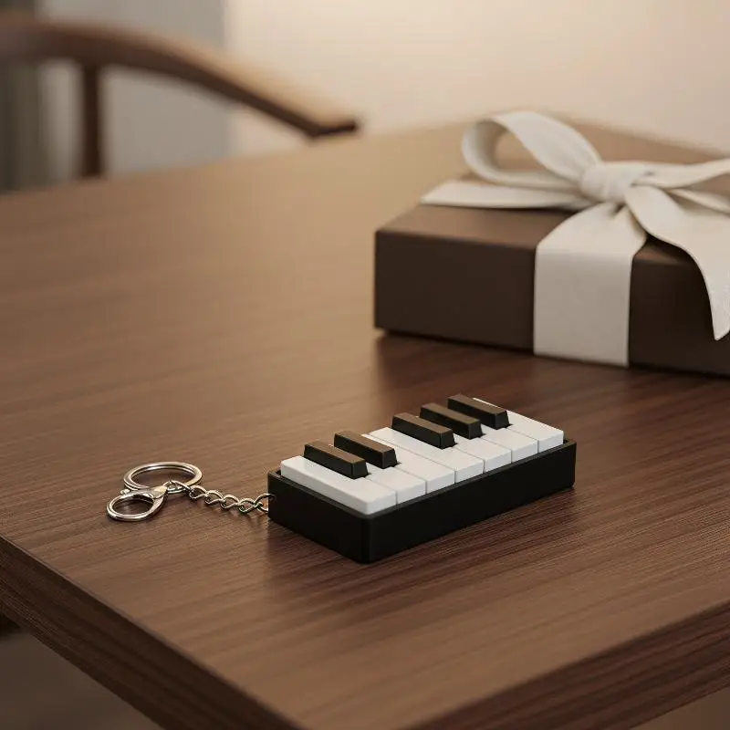 3D-gedruckter PLA-Klaviertasten-Clicker - Druck-Typ Entspannungs-Fidget-Figur, geeignet für Büroschreibtische, Partyspiele, Musik-Tasten-Druckspielzeug – Detail 1