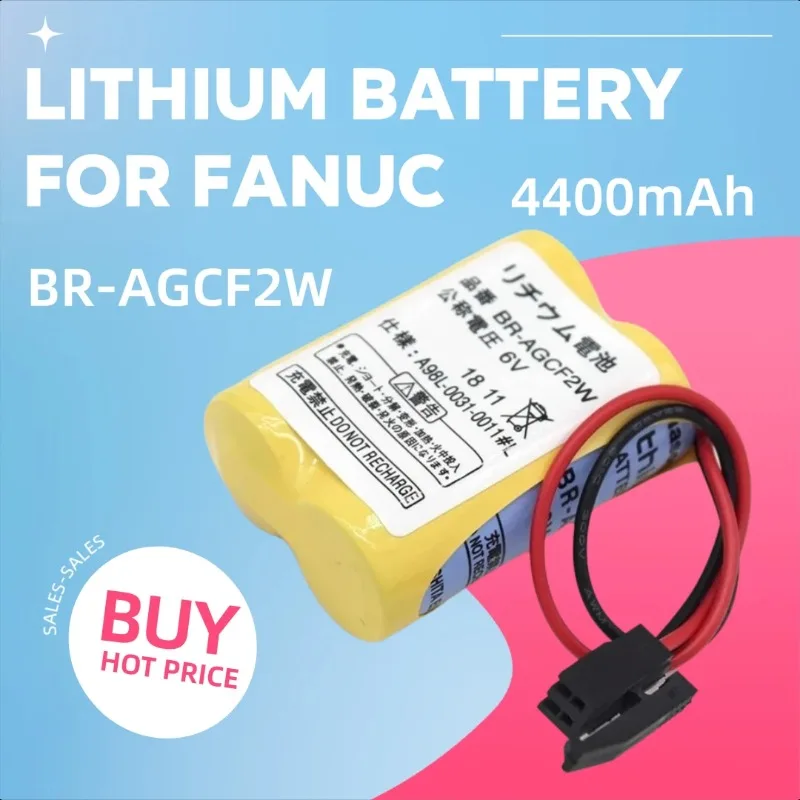 

4400mAh for Fanuc BR-AGCF2W 6V CNC Machine Tool System Lithium Battery
