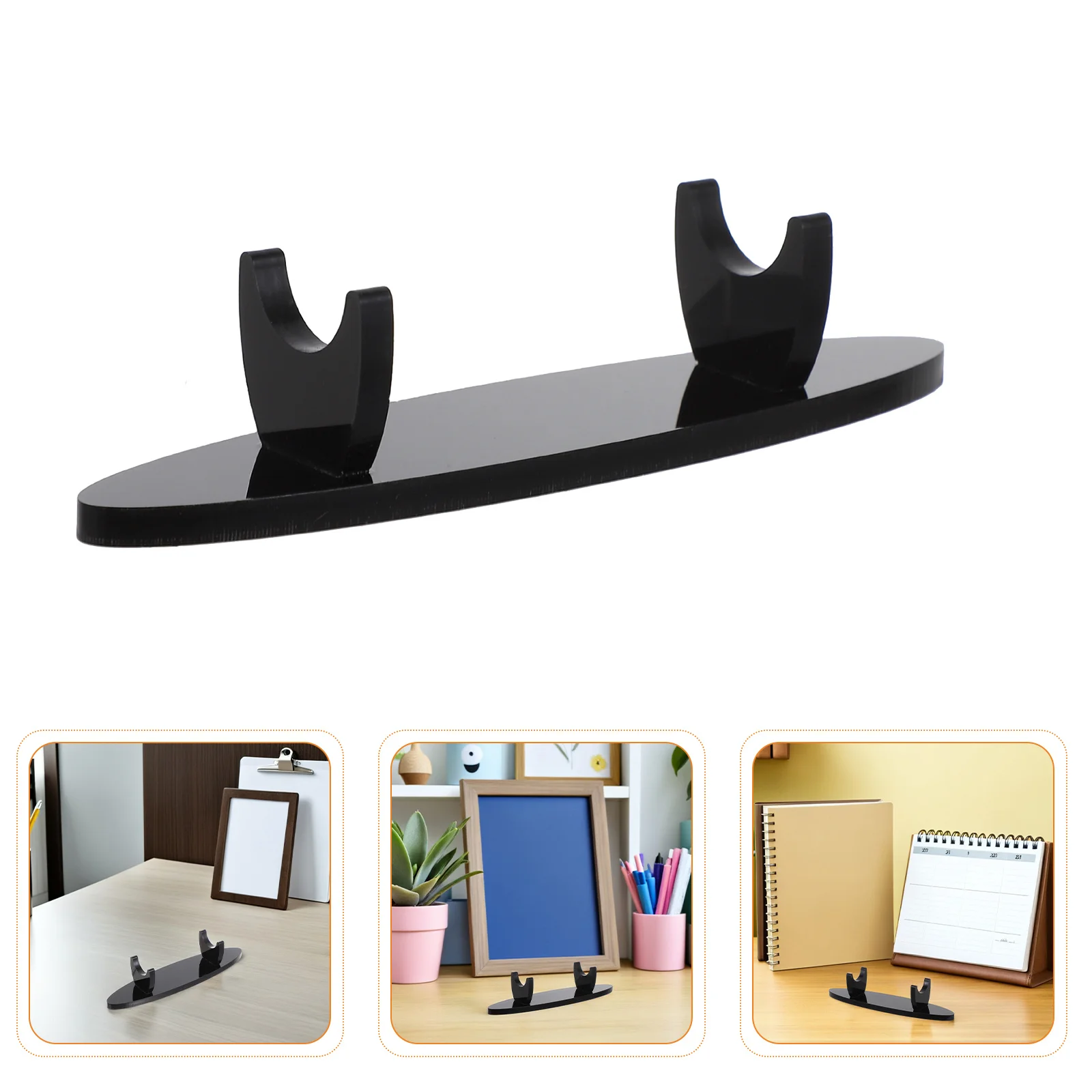 

3Pcs Acrylic Desk Organizer Pen Holder Ballpoint Pencil Rack Makeup Brush Holder Stationery Display Stand Storage