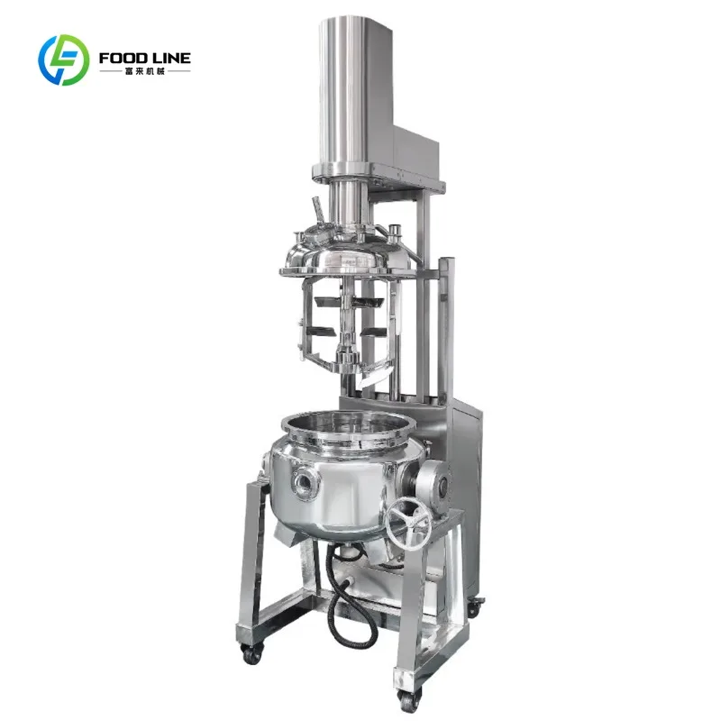 Custom 50L High Shear Emulsification Tank,High Efficiency for Beauty Products Cream Ointment Toothpaste Lotion Shampoo