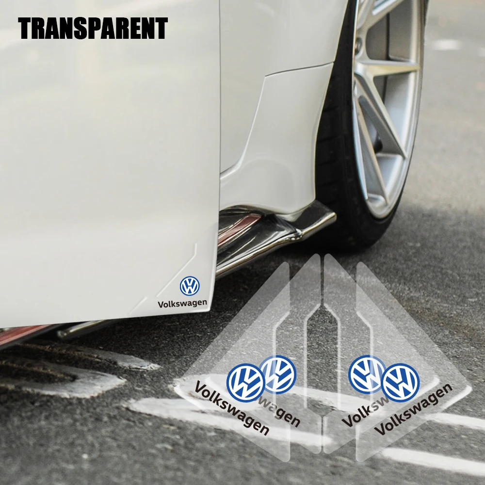 

2/4PCS Transparent Car Door Corner Protector Cover Edge Guard Anti-Collision Scratch For GTI For VW VW Golf Polo Tiguan