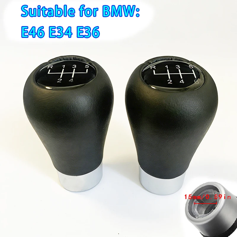 

Car Gear Shift Knob For BMW For E36 E34 E46 Shift Button Gear Lever Head Shifter Transmission 5-speed 6-speed BMW Models