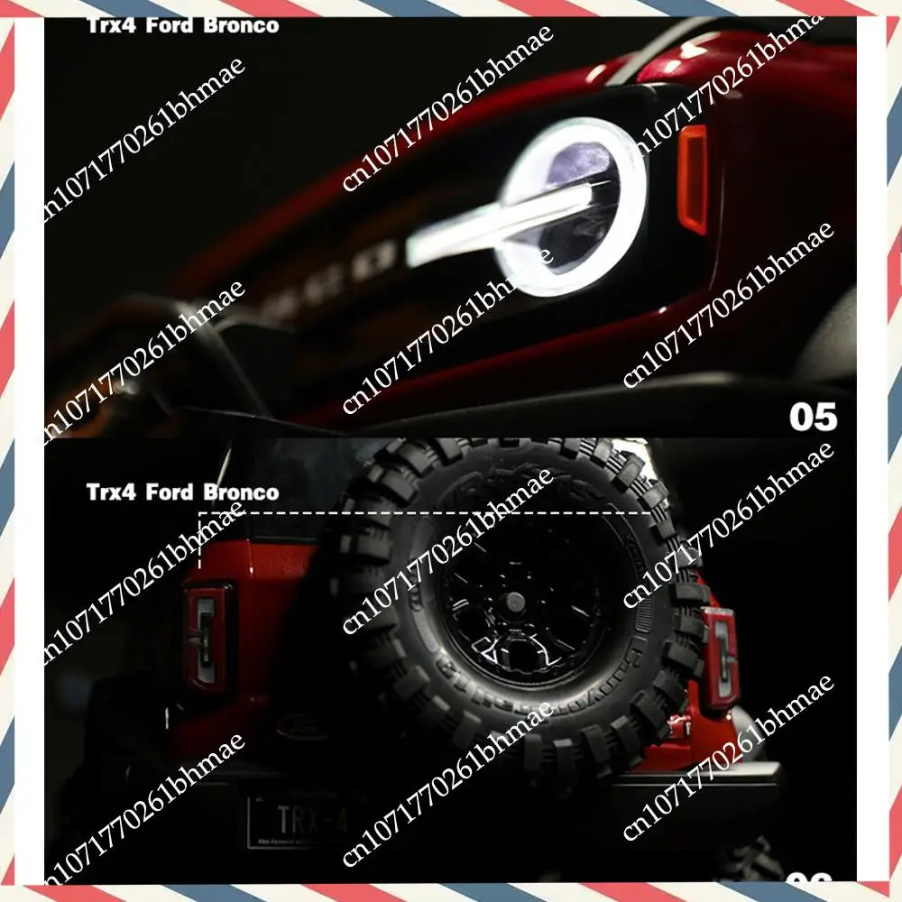 -A21Z Sistema de luz LED Grupo de lámparas delanteras y traseras para Traxxas TRX4 2021 Bronco 1/10 coche trepador de control remoto intermitentes luces de freno