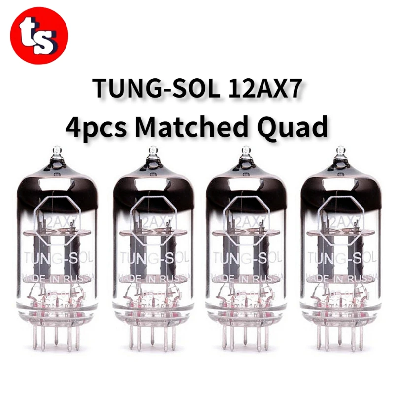 TUNG-SOL-12AX7 ECC83 فراغ أنبوب ، يستبدل 6N4 5751 ، HIFI صمام الصوت ، أنبوب الإلكترونية ، أمبير عدة مكبر للصوت ، لتقوم بها بنفسك مطابقة رباعية