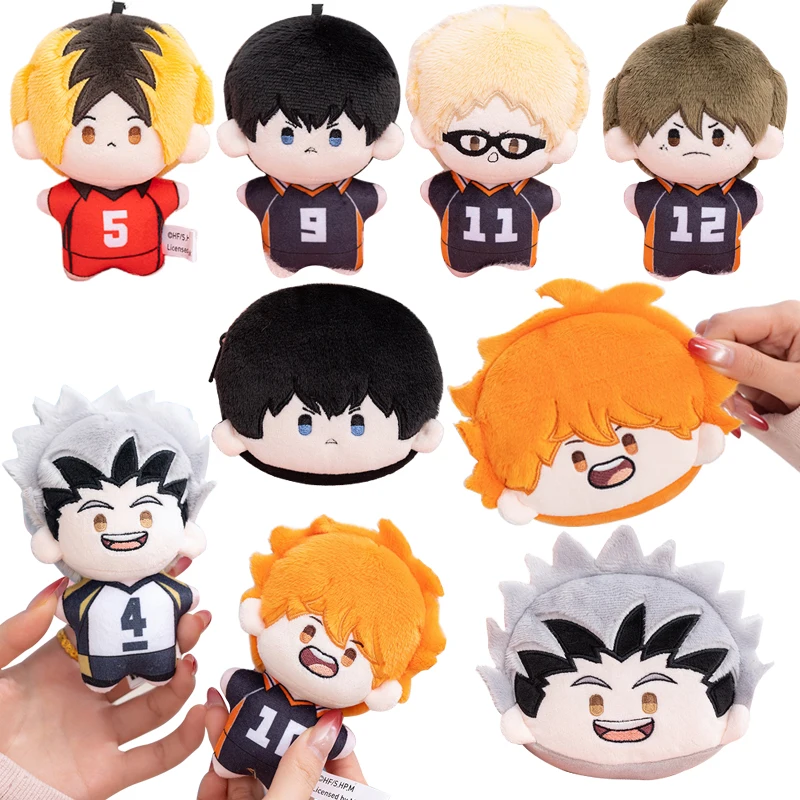 

1 шт. 10 см Милый плюшевый брелок-подвеска Haikyuu: Хината Шойо, Тобио Кагеяма, Тадаши Ямагучи, куклы-кошельки для монет, брелок-подвеска, подарок