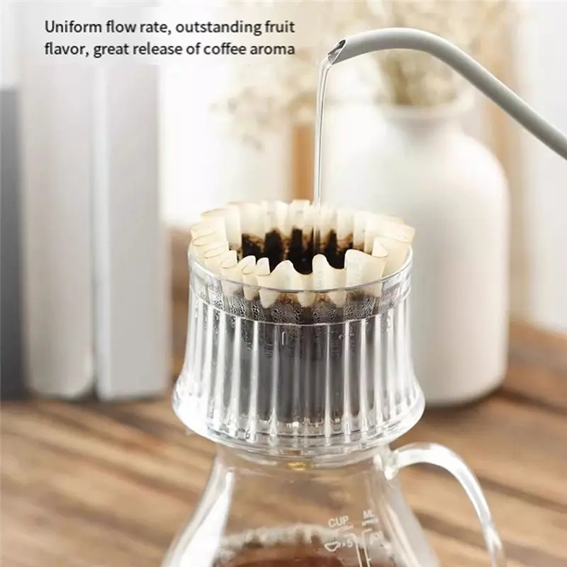 ABUN PCTG Variable Speed Hand Drip Coffee Filter Cup Flat Bottom Cake Filter Cup Coffee Brewing Tool