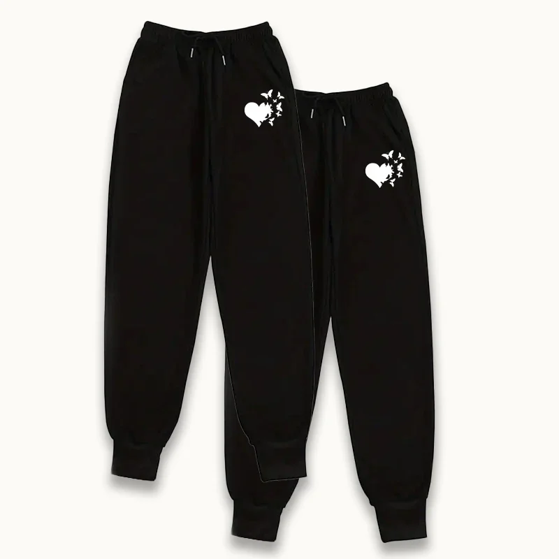 ชุดเซ็ต 2 ชิ้น กางเกงจ็อกเกอร์ผู้หญิง ปี 2025 แพ็ค 2 ตัว กางเกงสเวตแพนท์สีพื้นลำลอง กางเกงเลานจ์ใส่สบายสำหรับฤดูใบไม้ร่วงและฤดูหนาว กางเกงออกกำลังกายกลางแจ้งทรงสปอร์ต