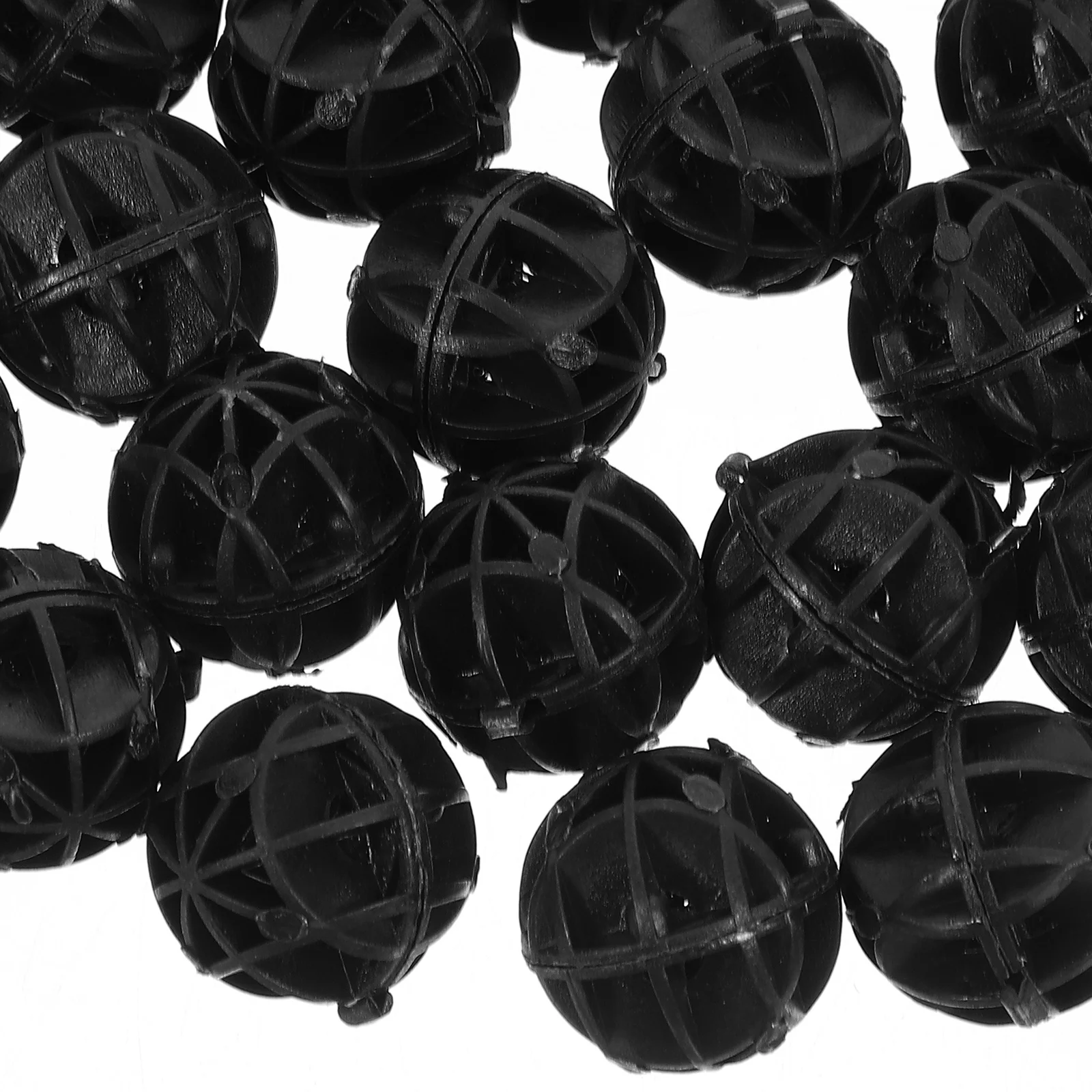 40 قطعة الوسائط البيولوجية لحوض السمك كرات تصفية صغيرة قابلة لإعادة الاستخدام بولي كلوريد الفينيل مرشح دائري بركة نظام الترشيح خزان الأسماك المياه النظيفة #2