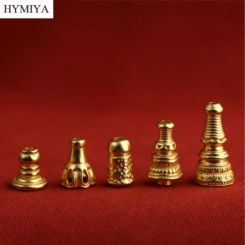 Gorros de gurú tibetano de plata 925, accesorios de joyería, cuentas de oración budista, cuentas de gurú