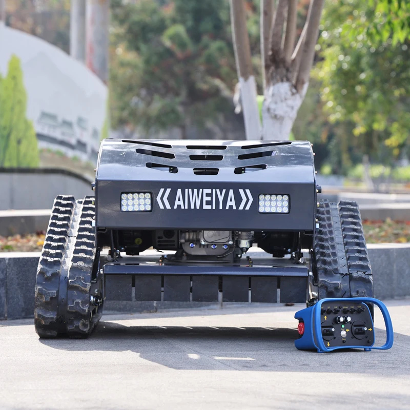 

Customized tracked multifunctional tree cutting lawn mower, field weeding cordless lawn mower