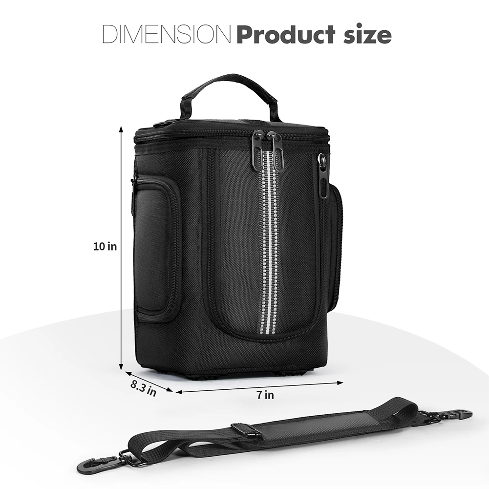 حقيبة حمل لـ Anker C300/Anker C300DC حقيبة تخزين محطة الطاقة المحمولة حقيبة تخزين السفر مع حزام الكتف والمقبض