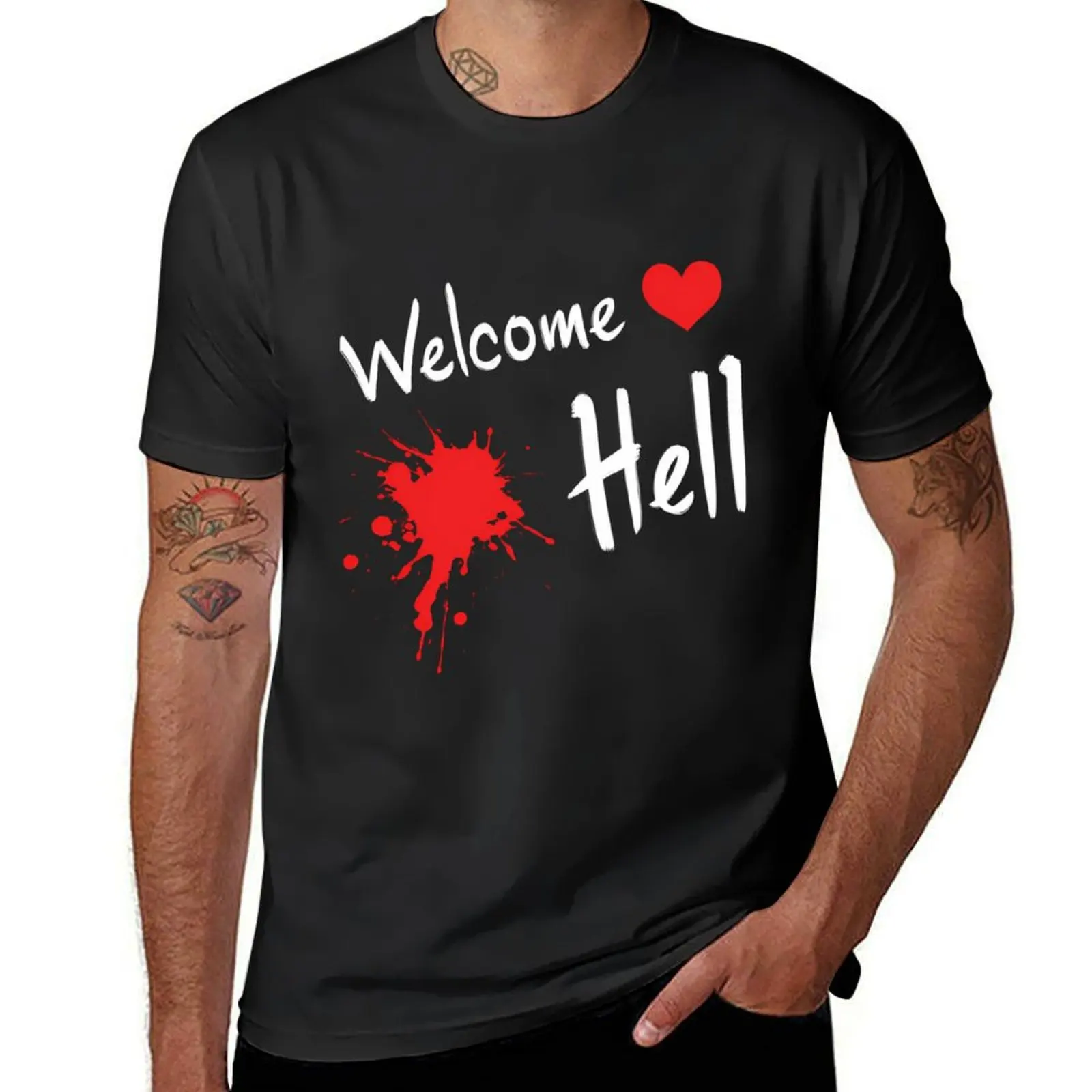 Touhou Project Welcome Hell T-Shirt new edition plain mens white t shirts