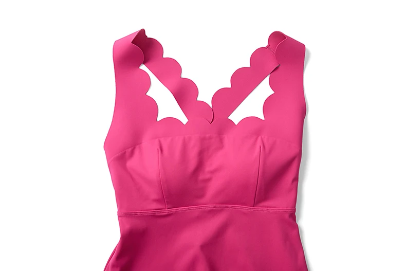 Damen Tennis Yoga Kleid Einfarbig Dehnbarer Weicher Gym-Anzug Atmungsaktiver Laufrock Weiblicher Golf-Kurzrock Sportbekleidung Trainingskleidung – Detail 6