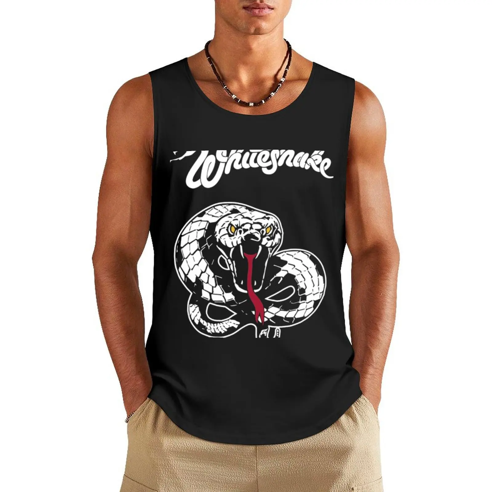 Whitesnake Tank Top gym accessories men mens designer clothes Sleeveless T-shirt Man sleeveless shirt