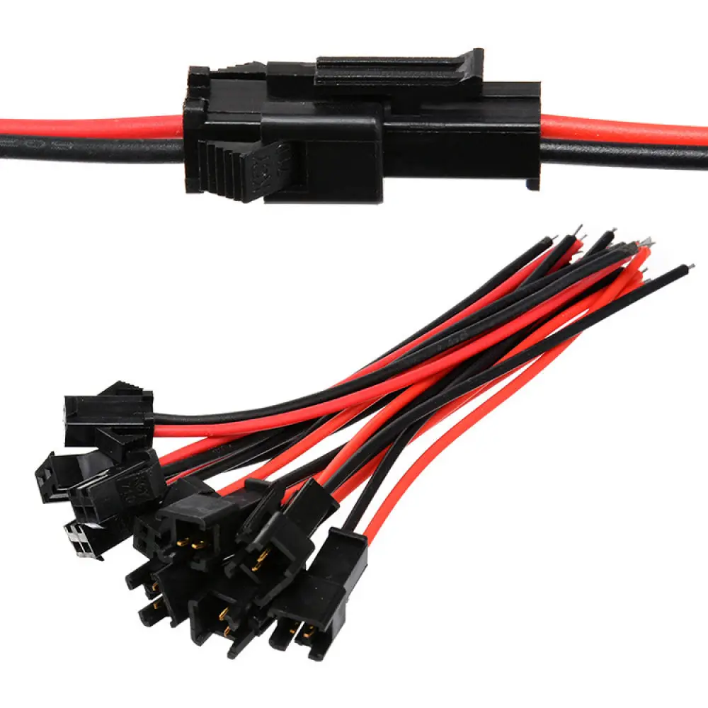 SM2P Male Female Connector Cable LED Strip Light Wire 2 54mm Pitch Quick Connect Terminal Accessory Lighting Tool