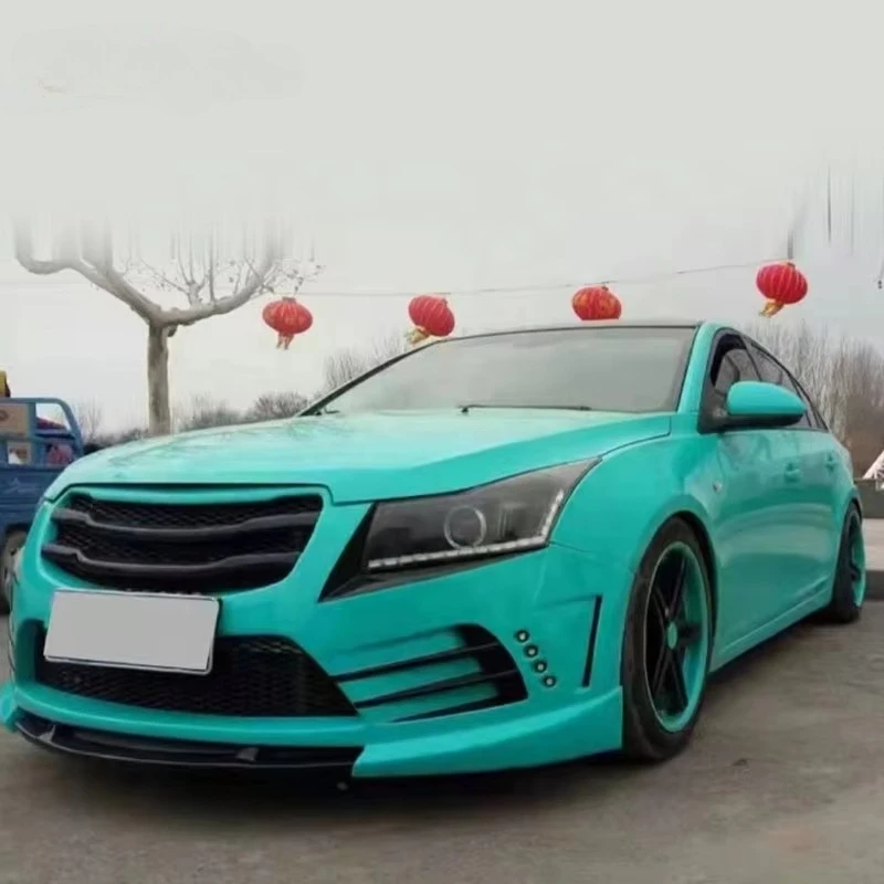 مجموعات هيكل السيارة البلاستيكية PP لسيارة شيفروليه كروز 2009-2015 المصد الأمامي الجديد المصد الخلفي التنانير الجانبية مصدات السيارة #6