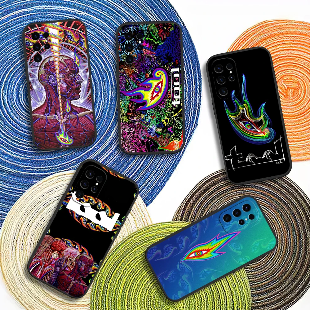 Band T-Tool Schism Lateralus Phone Case For Samsung Galaxy A54 A71 A72 A73 S22 S23 Ultra Black Soft Silicone Cover