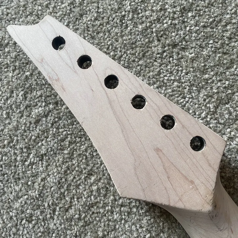 IN533 Genuine Ibanez Electric Guitar Neck Semi Finishing Maple 24 Frets for DIY Mikro Mini Guitar DIY Parts with Damages