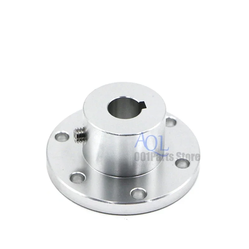 Flange couplings High torque Joint Keyway 5 6 8 10 12 14 15 16 18mm for Omni Omnidirectional Wheel High-strength aluminum alloy